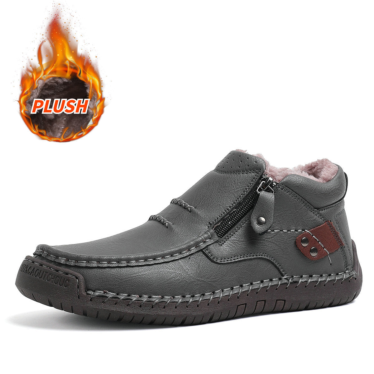 Men's Handmade Premium Leather Slip-on Driving Boots