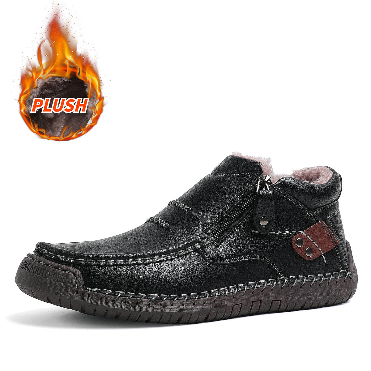 Men's Handmade Premium Leather Slip-on Driving Boots