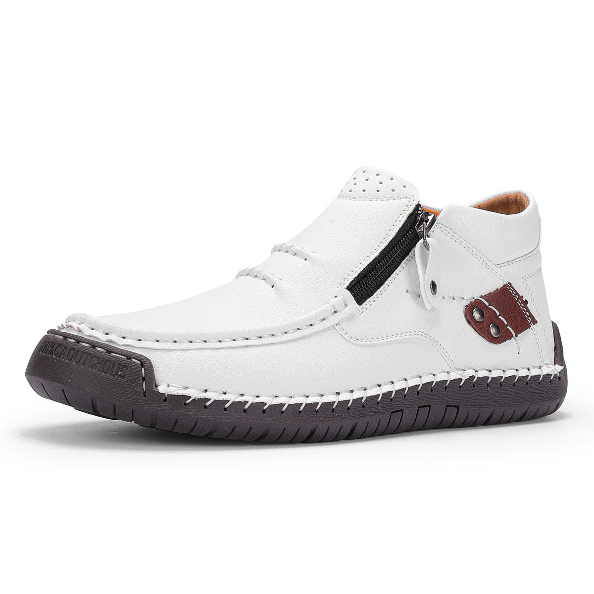 Men's Handmade Premium Leather Slip-on Driving Boots