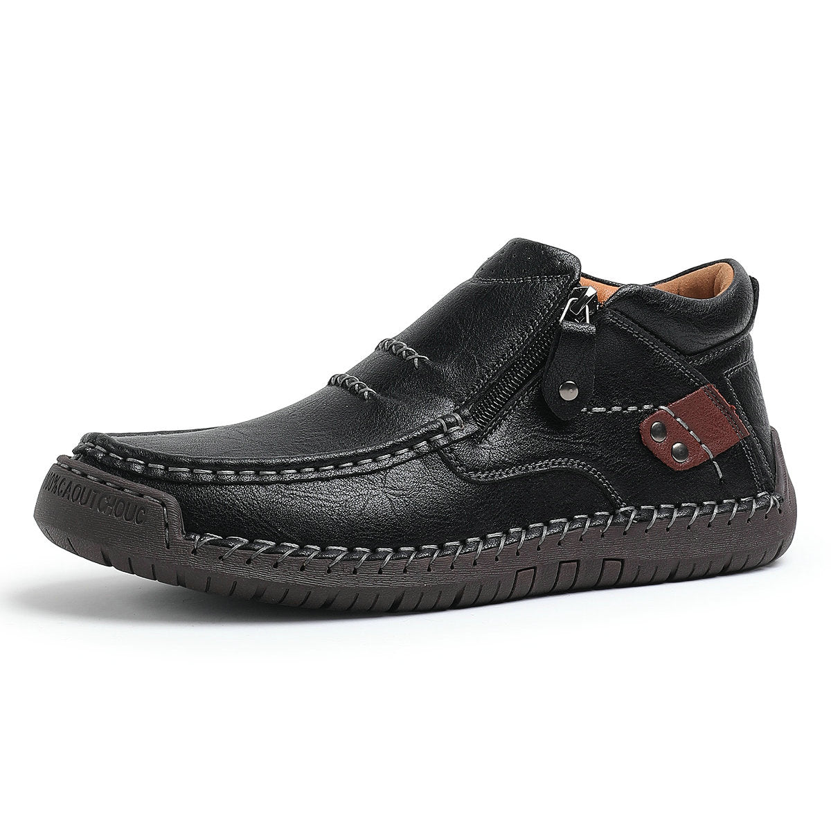 Men's Handmade Premium Leather Slip-on Driving Boots